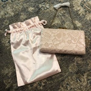 Forever New Kendall Clutch Blush Lace